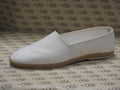 Espadrillas in tessuto olona bianco con fodera bianca