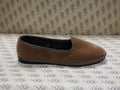 Friulana in velluto cotone cognac con gros marrone e fodera nera